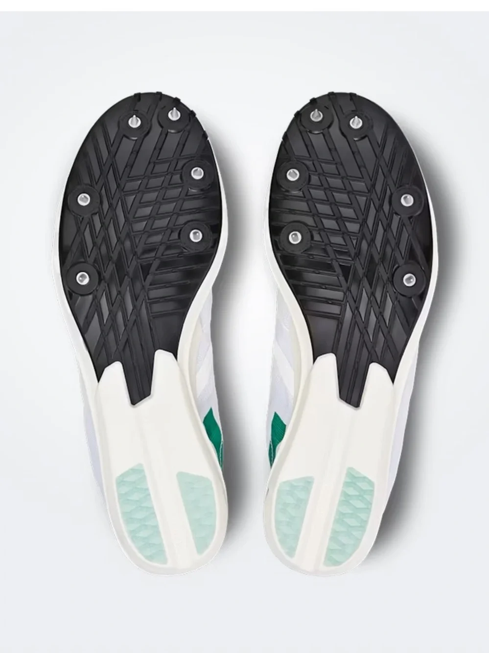 On Running Men's White and Mint Racing Spike